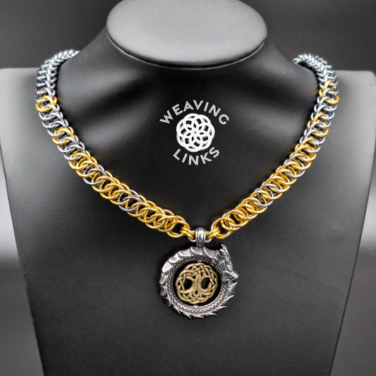 Half Persian Ouroborus Necklace