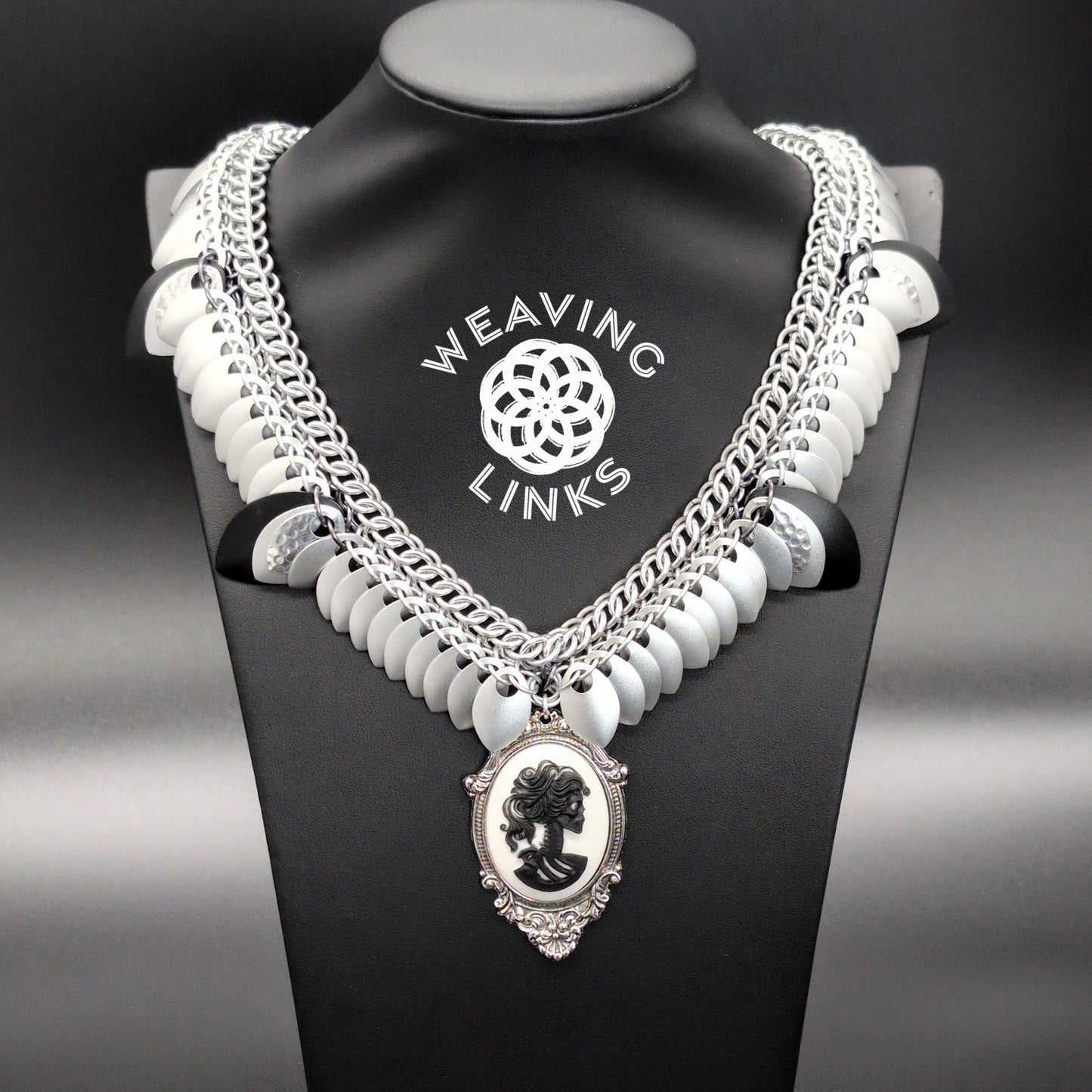 Gothic Scalloped Scale Necklace