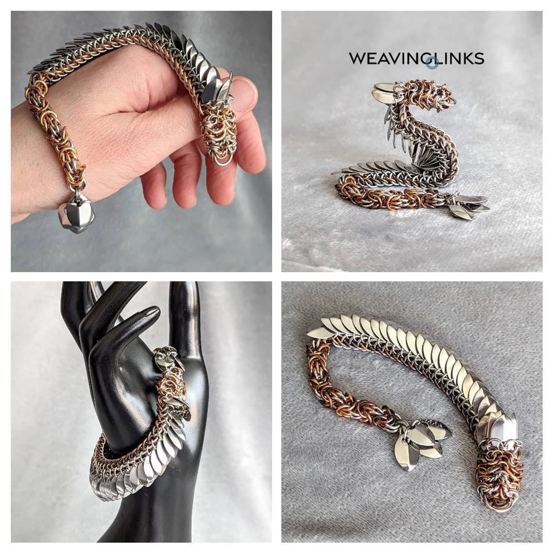 Small Dragon Bracelet and Sculpture