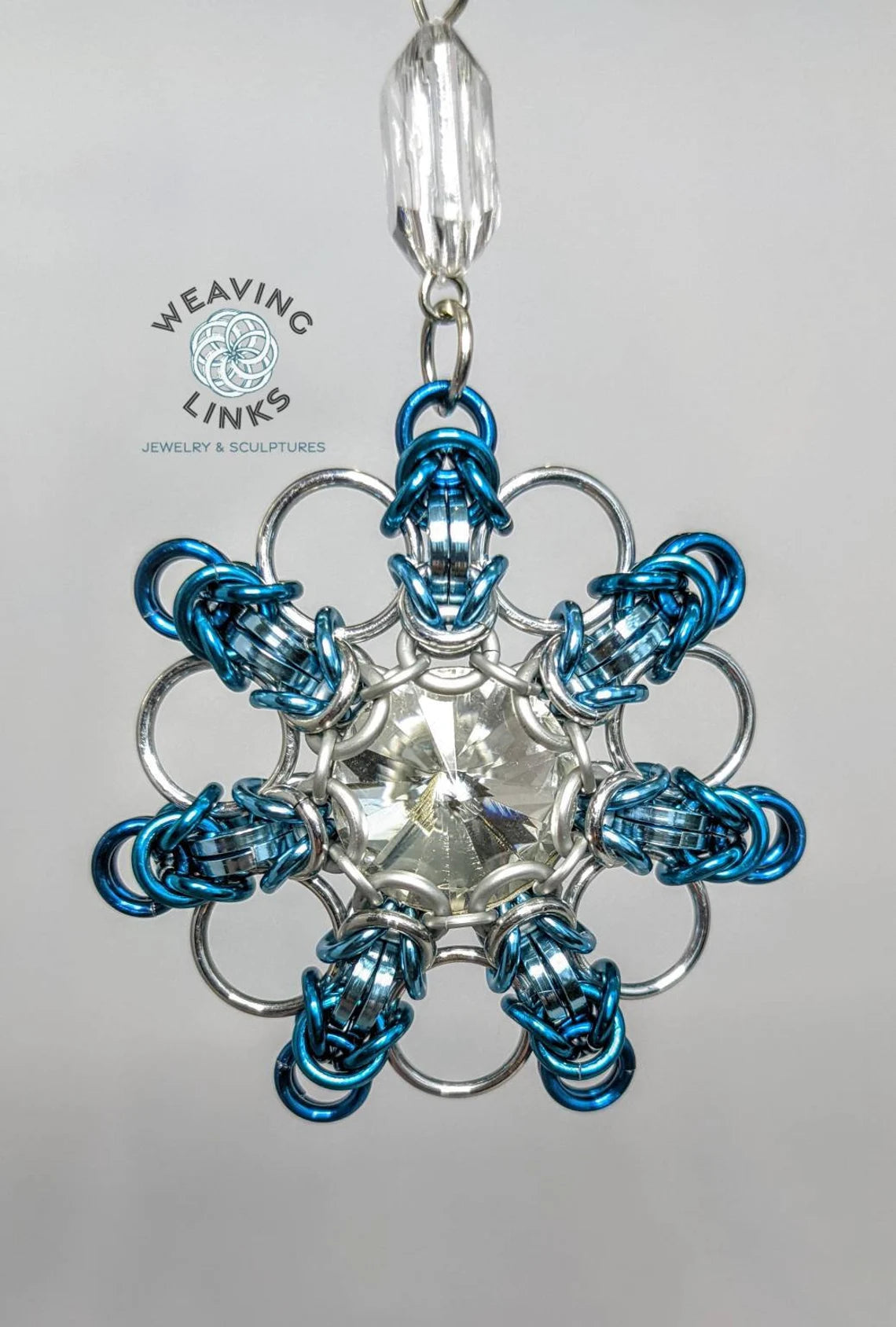 Instructions for Ombre Rivoli Snowflake Ornament