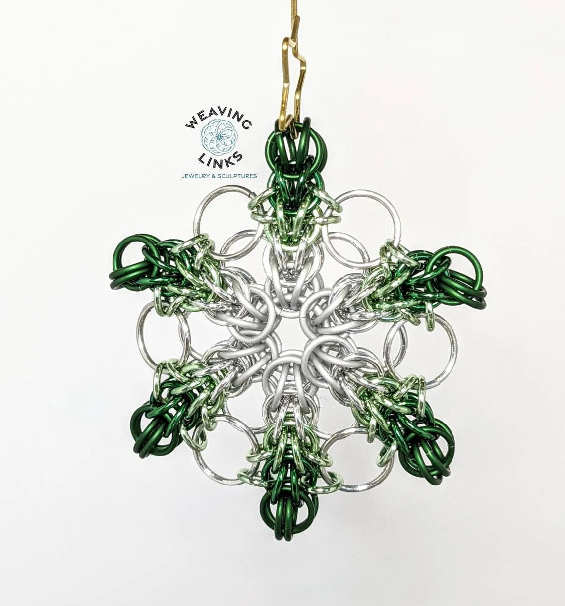 Instructions for Ombre Steampunk Snowflake Ornament