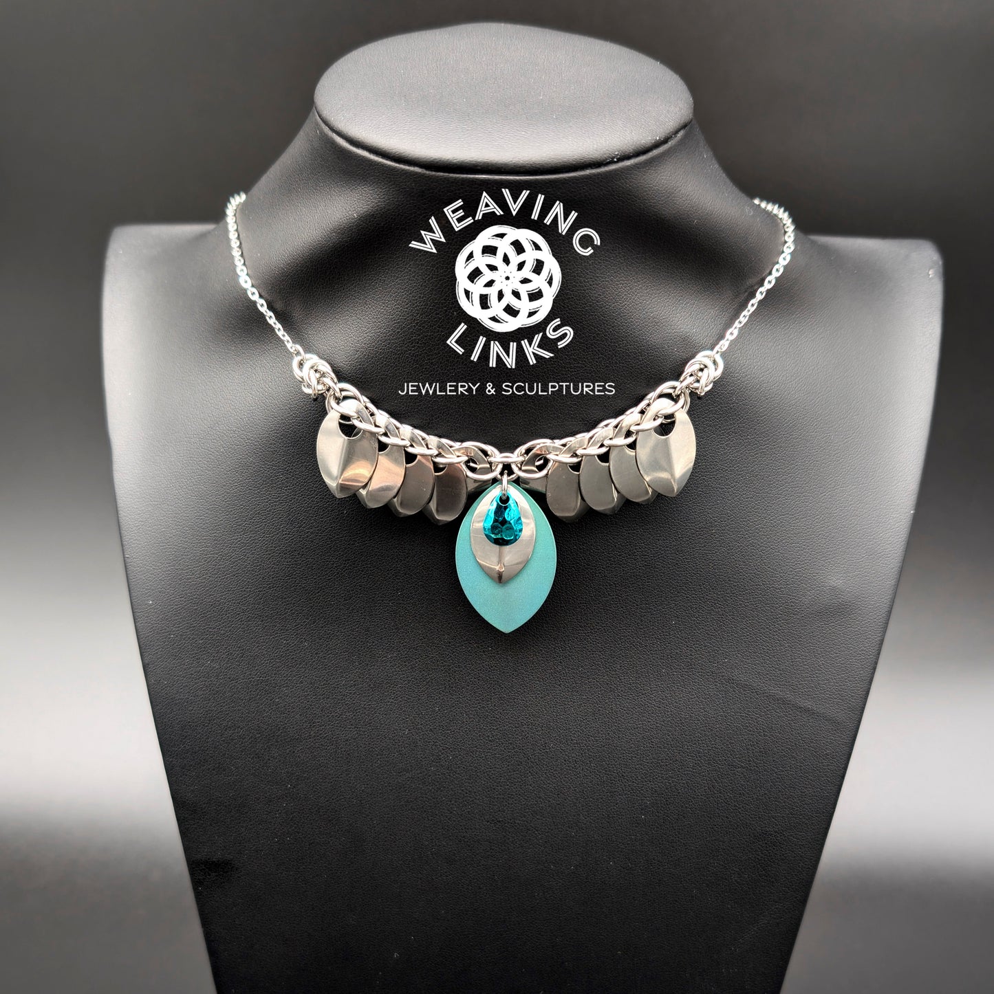 Scale Necklace, Titanium