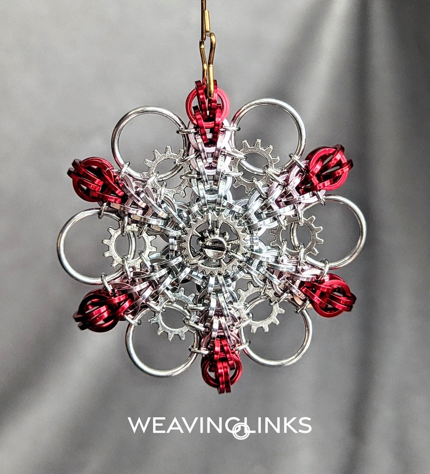 Instructions for Large Steampunk Snowflake Ornament