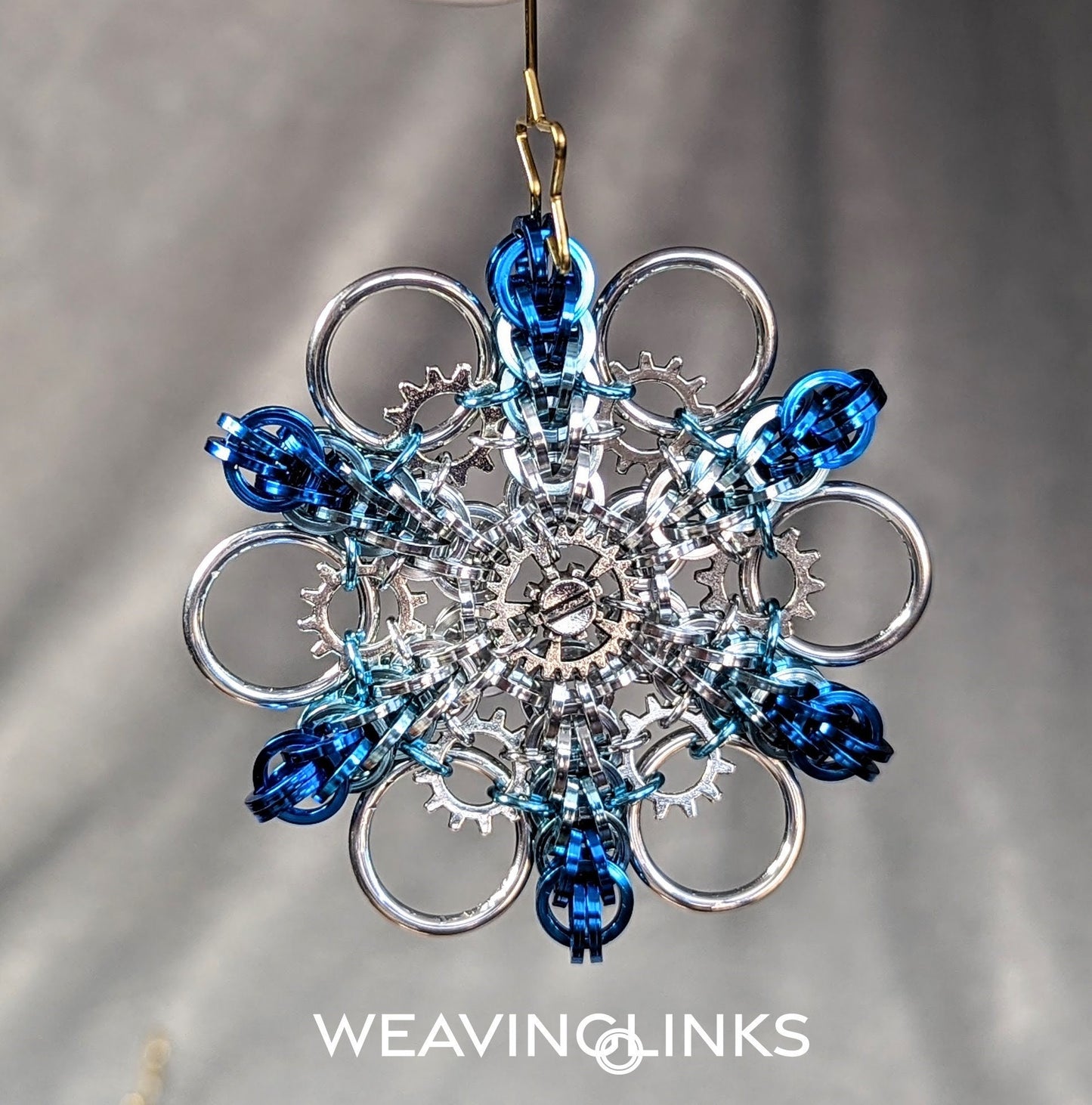 Instructions for Large Steampunk Snowflake Ornament
