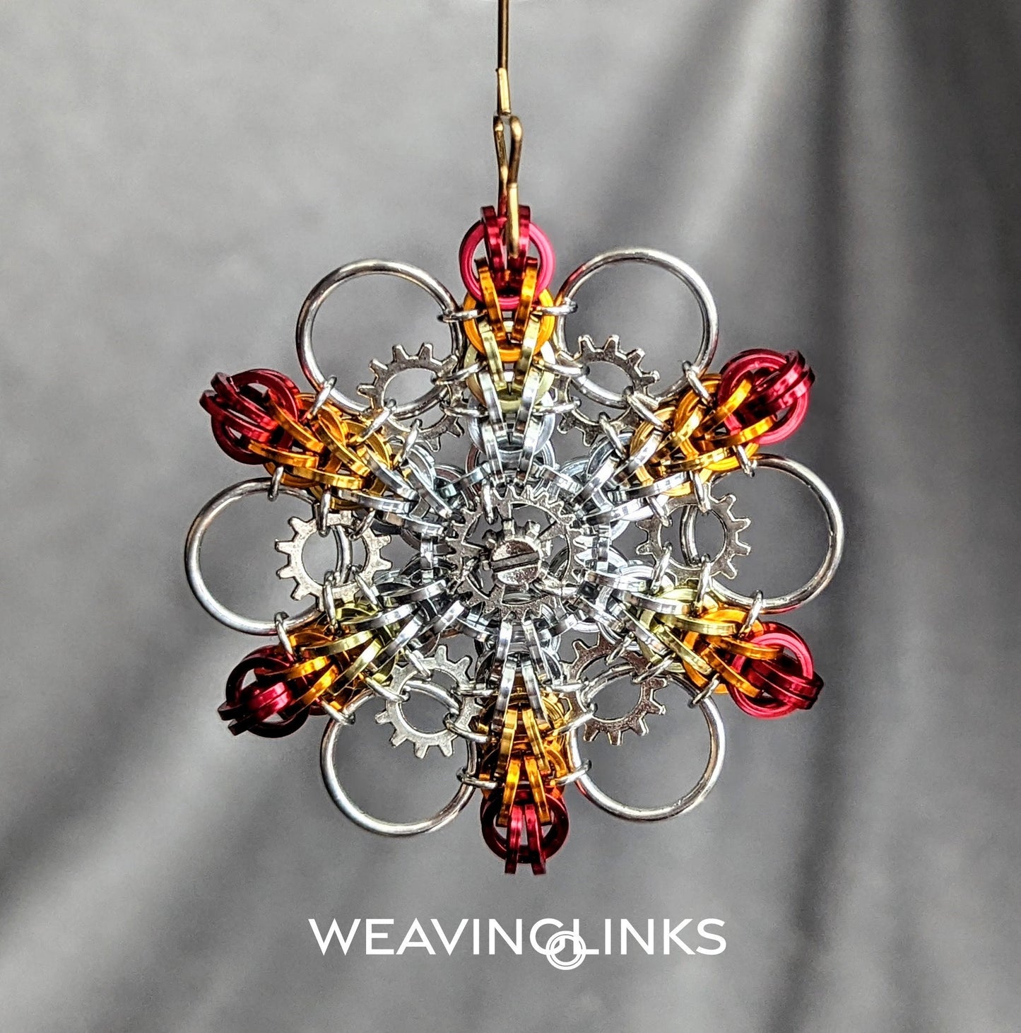 Instructions for Large Steampunk Snowflake Ornament