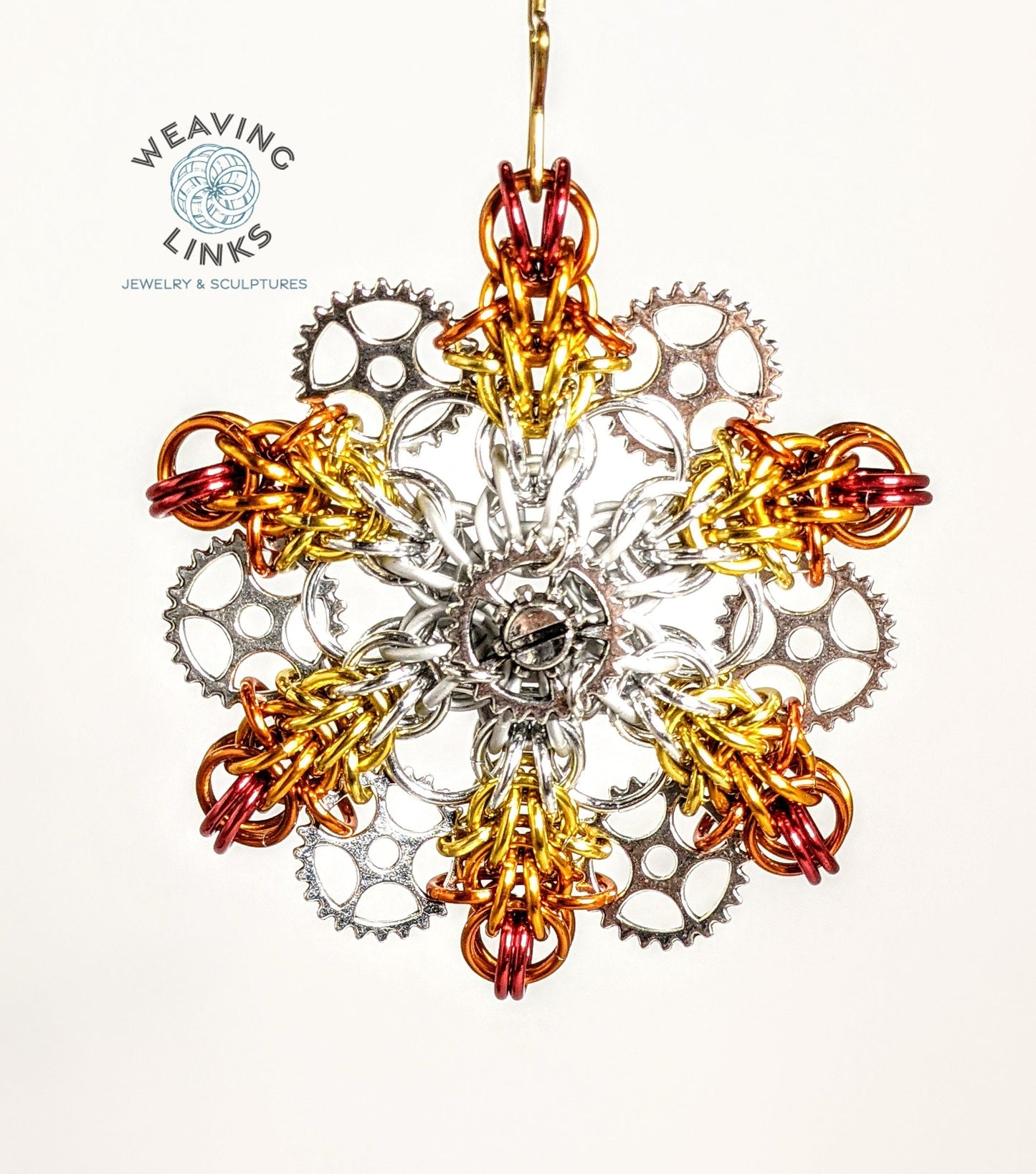 Instructions for Ombre Steampunk Snowflake Ornament