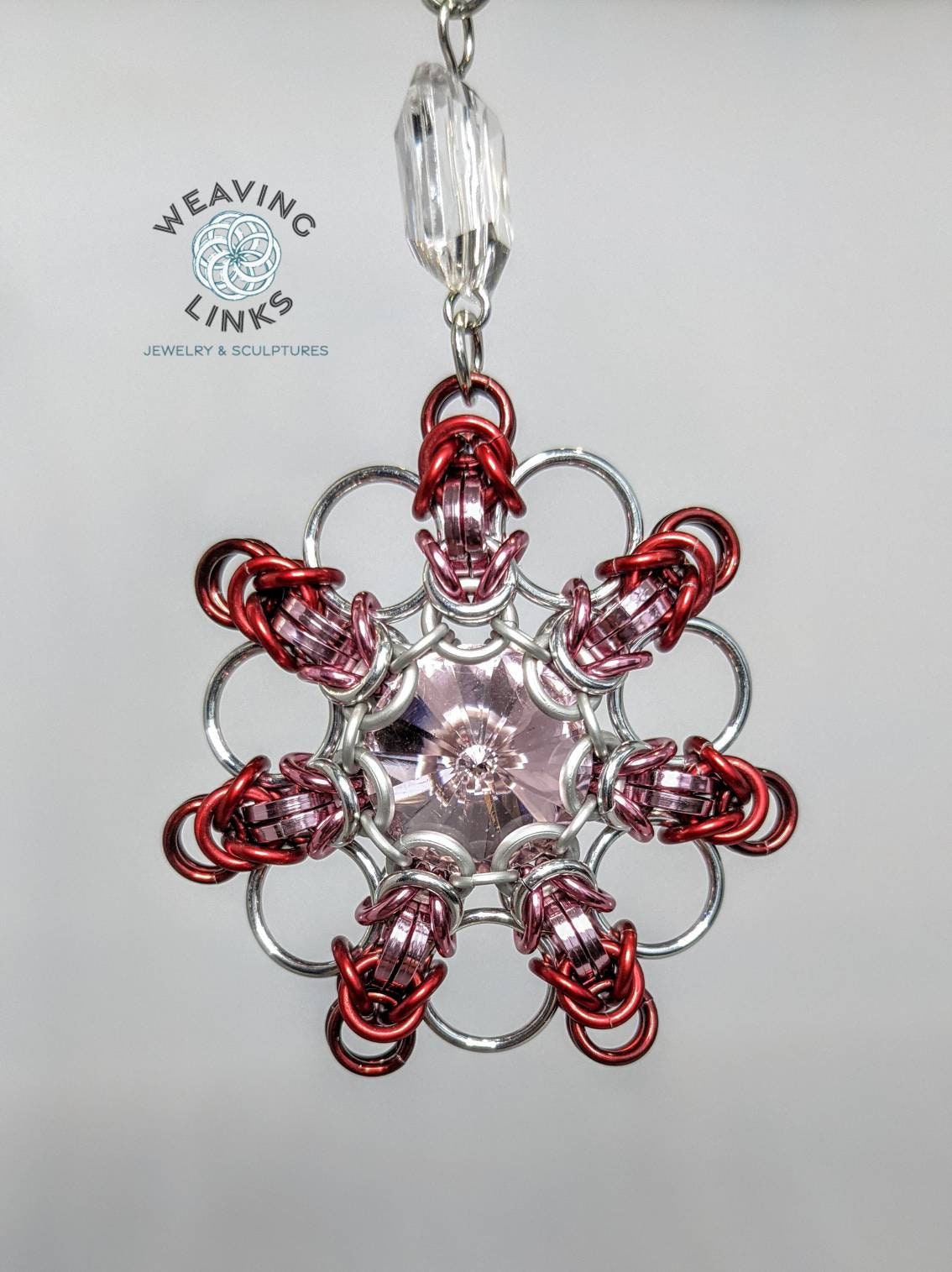 Instructions for Ombre Rivoli Snowflake Ornament