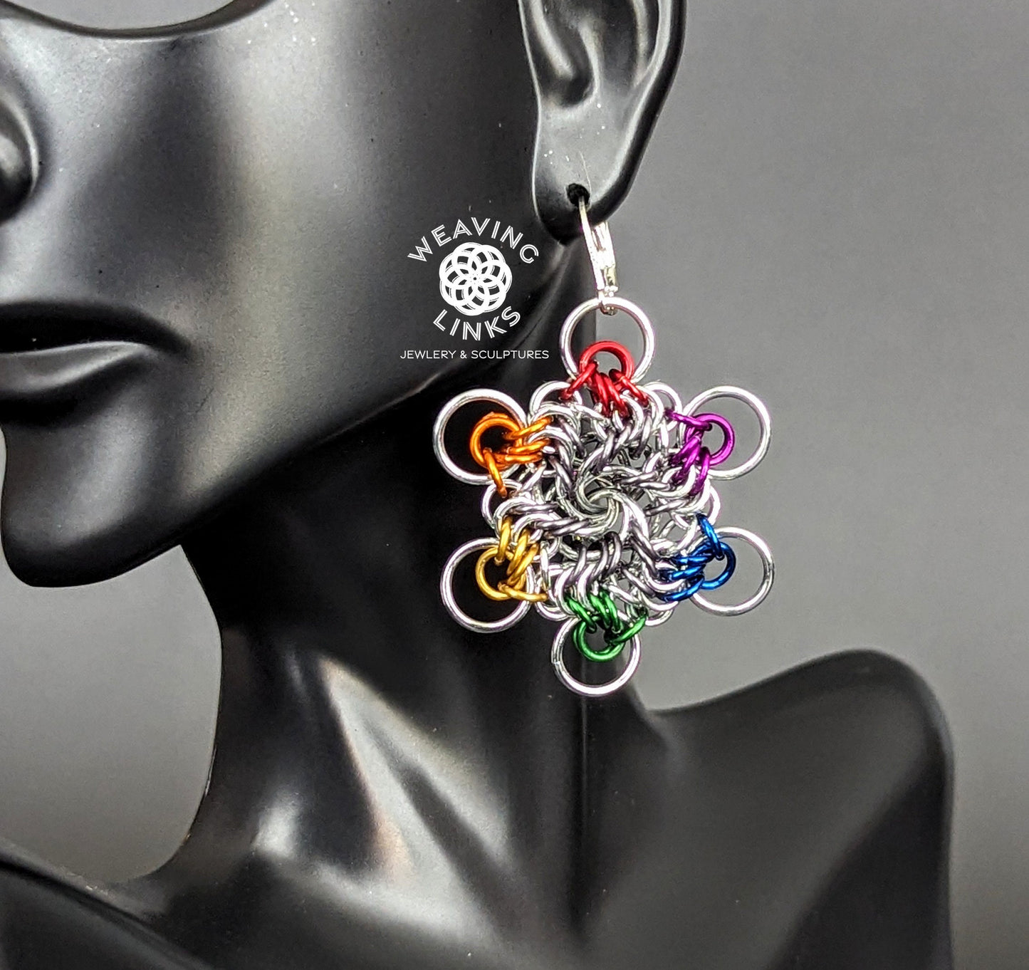 Rainbow Vortex Earrings