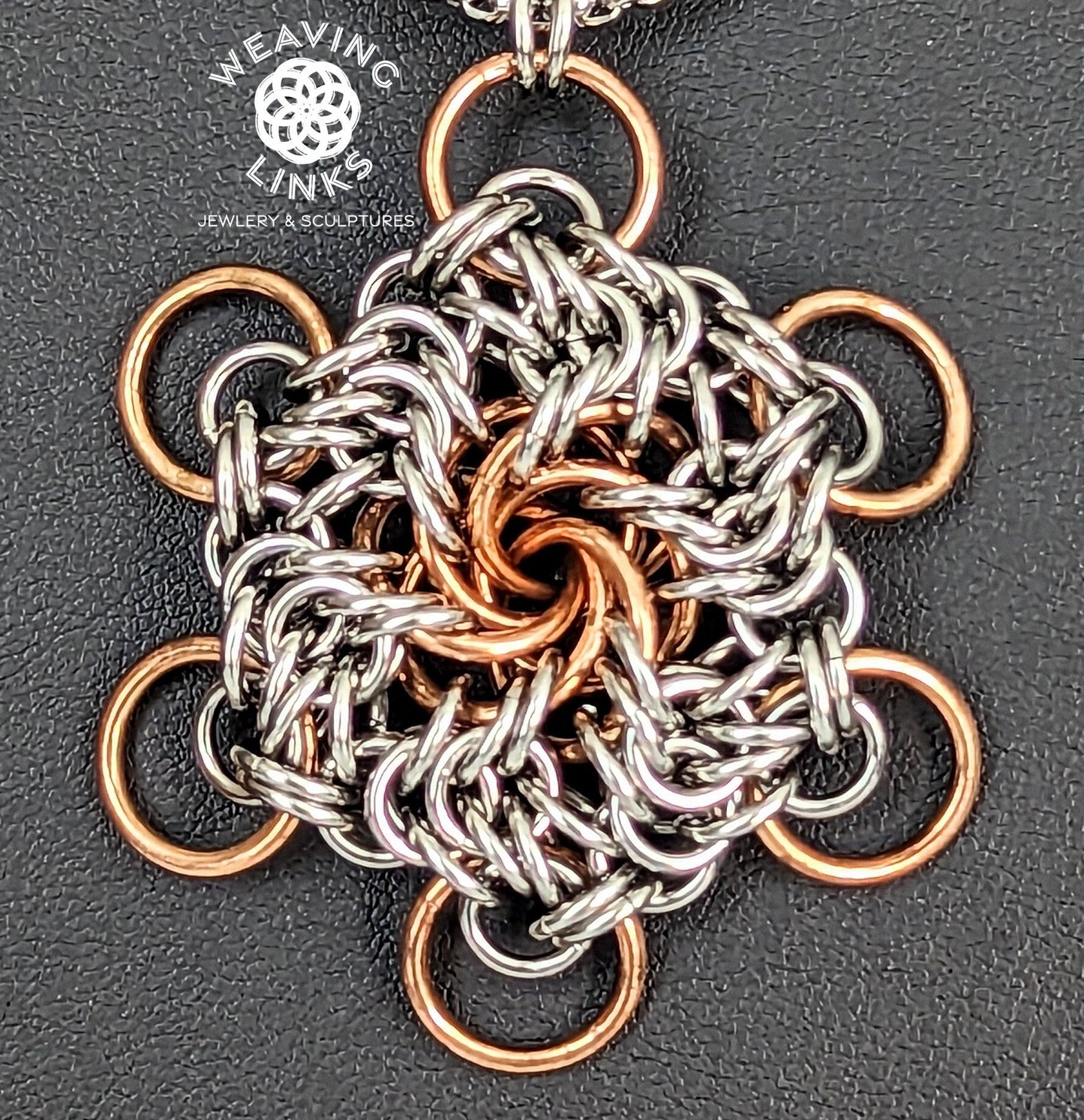 Vortex Necklace, bronze
