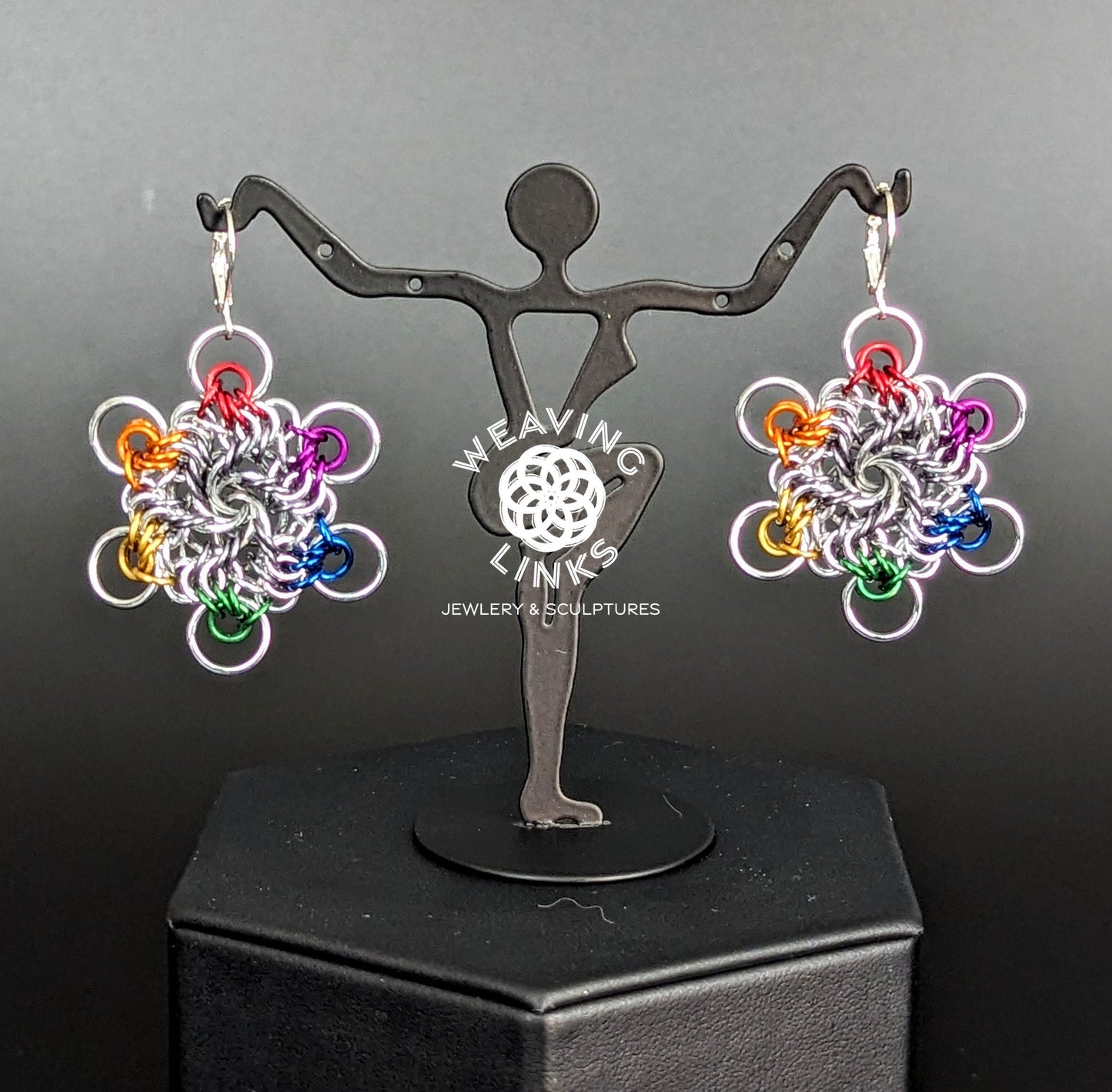 Rainbow Vortex Earrings