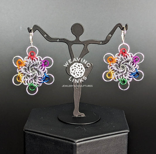 Rainbow Vortex Earrings