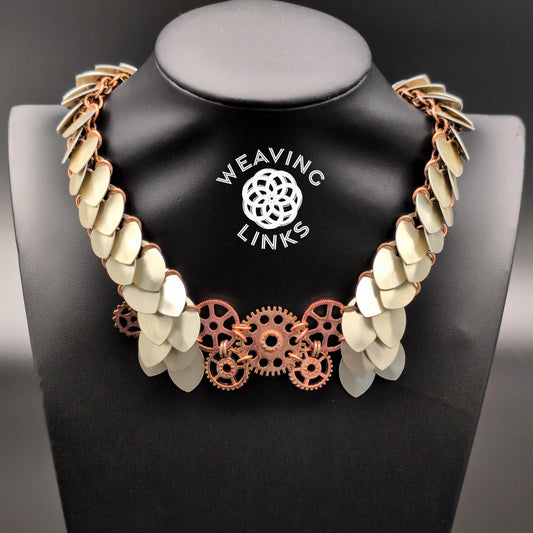 Steampunk Scale Necklaces
