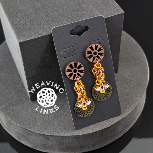Honey Bee Earrings