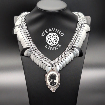 Gothic Scalloped Scale Necklace