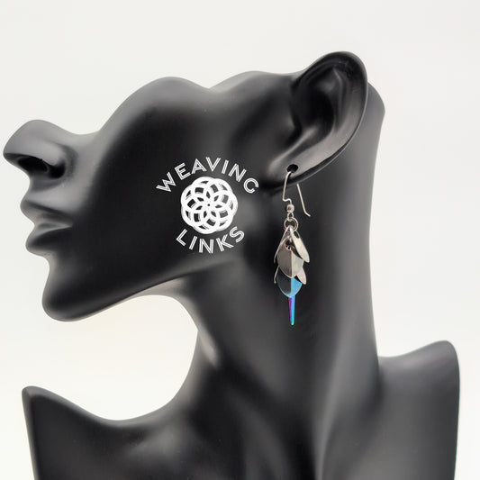 Scale Earrings, cascade