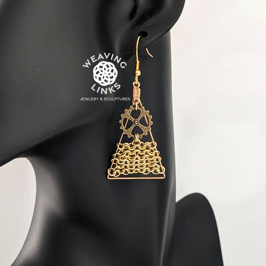 Steampunk Mesh Earrings