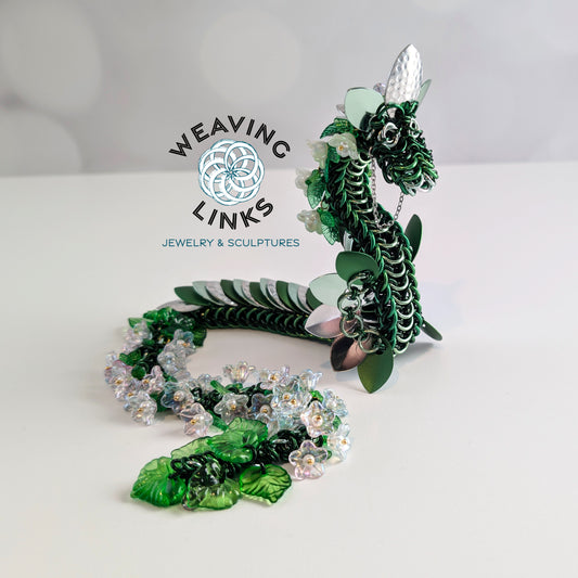 Flower Dragon Necklace Pet