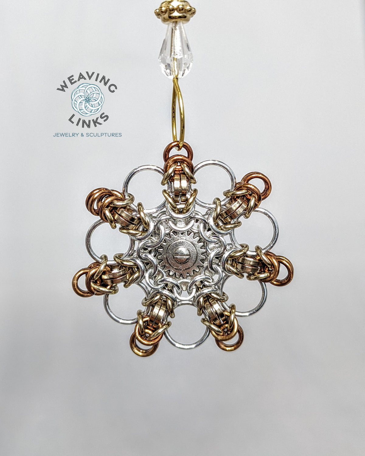 Instructions for Ombre Rivoli Snowflake Ornament