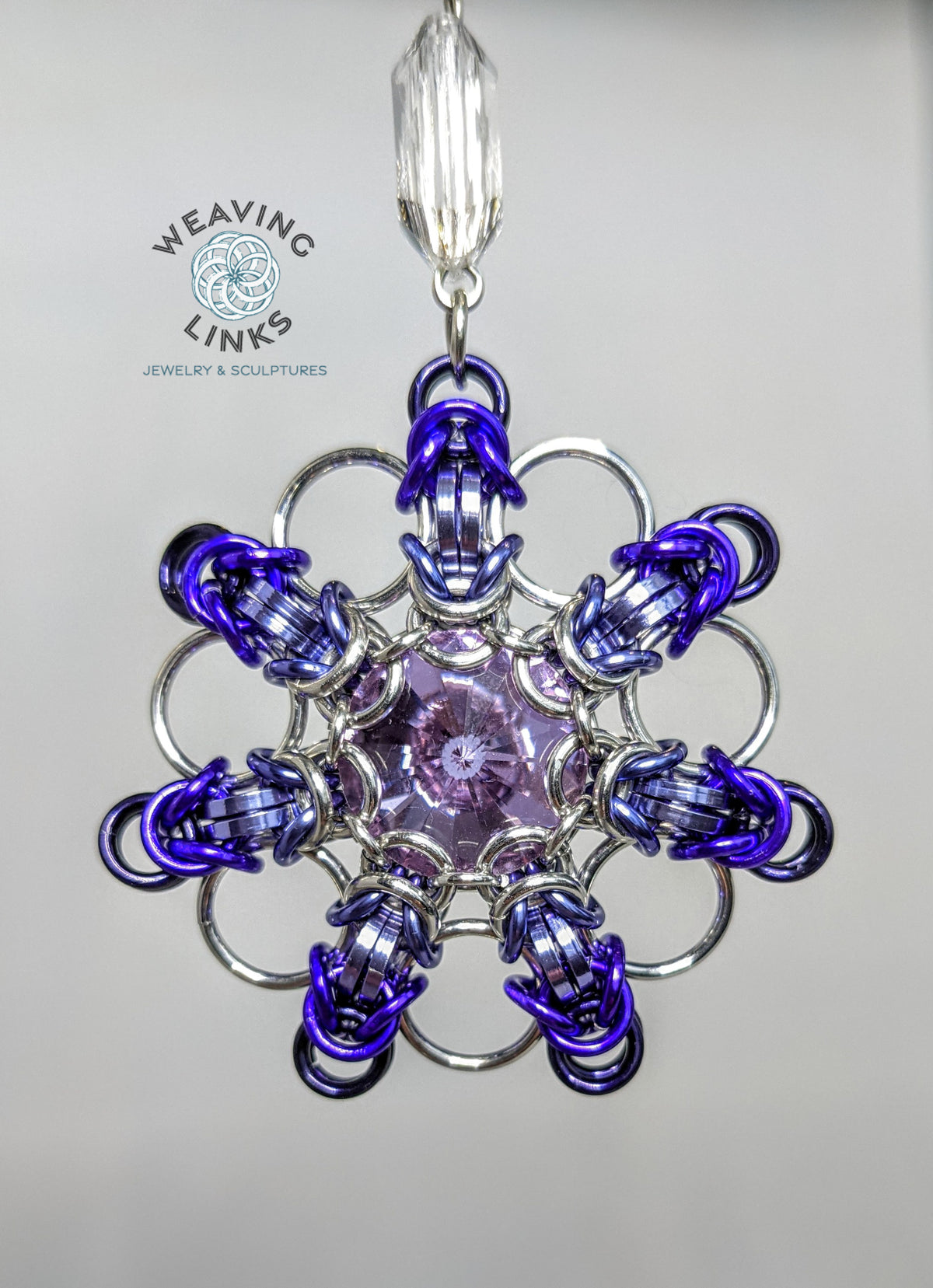 Instructions for Ombre Rivoli Snowflake Ornament