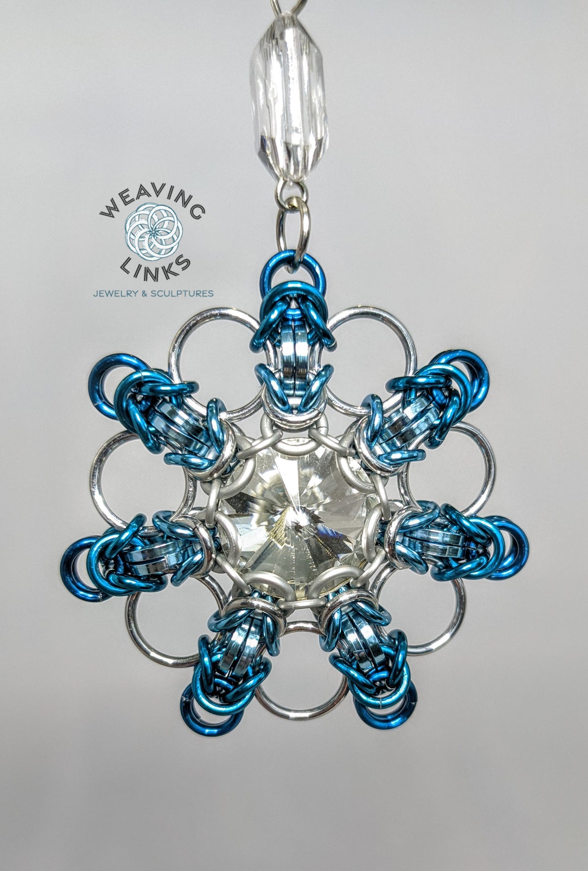 Instructions for Ombre Rivoli Snowflake Ornament