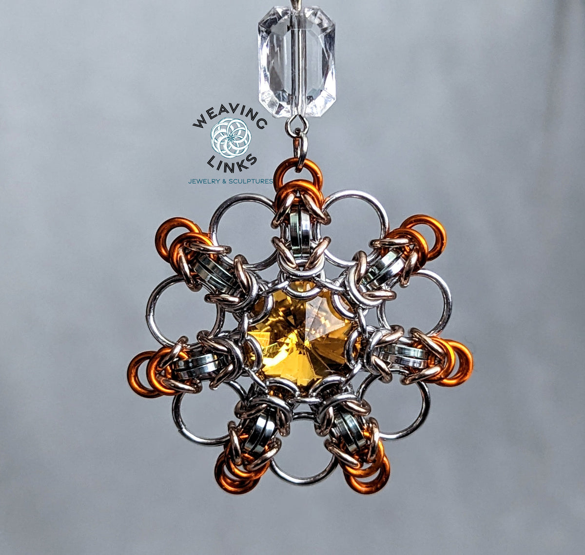 Instructions for Ombre Rivoli Snowflake Ornament
