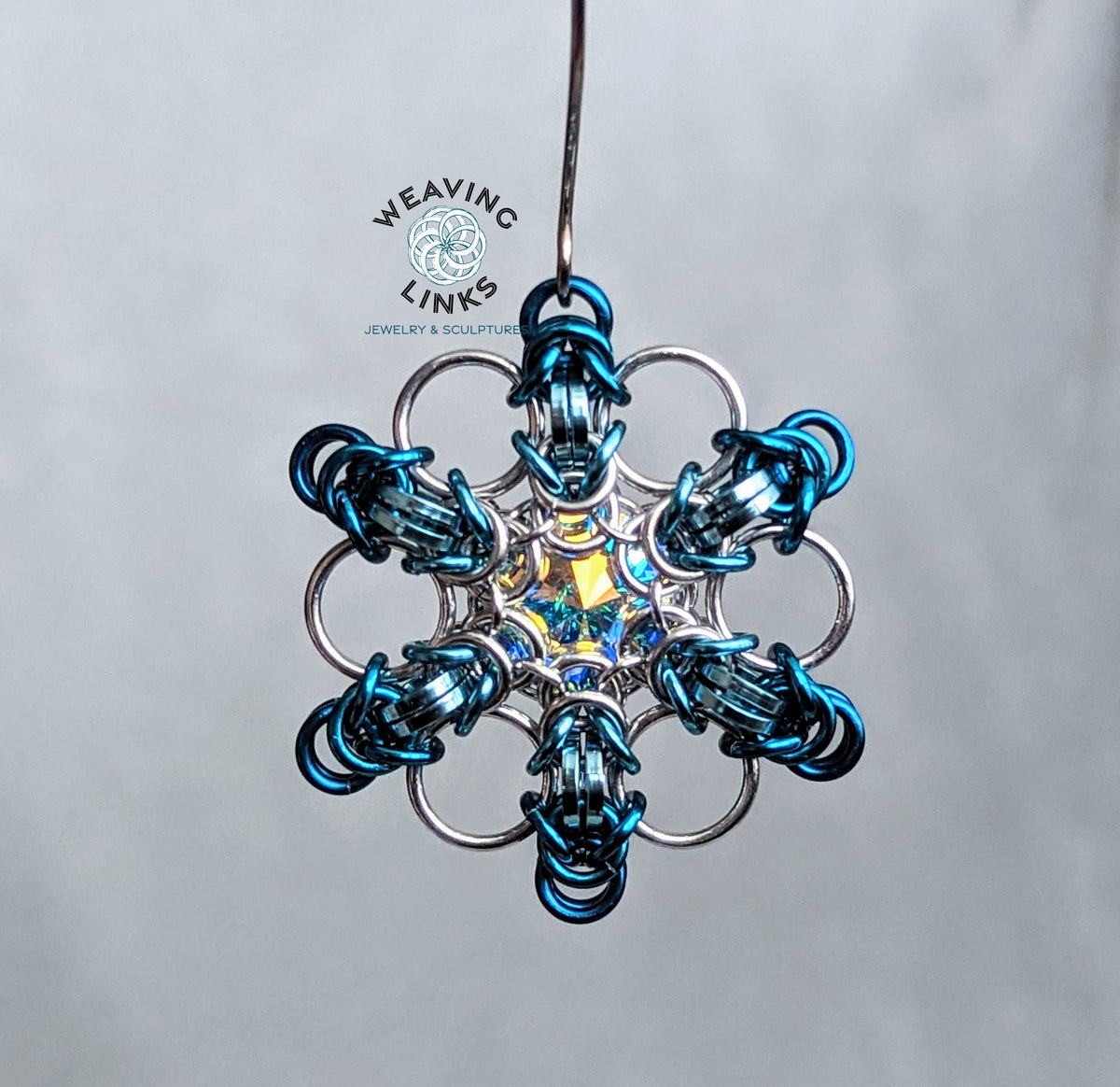 Instructions for Ombre Rivoli Snowflake Ornament