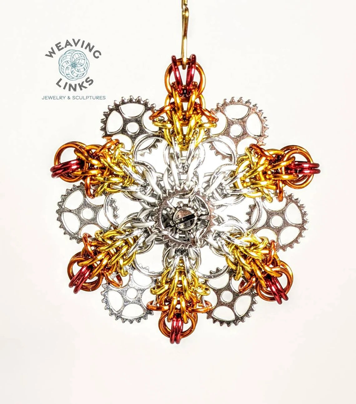 Steampunk Snowflake Ornaments