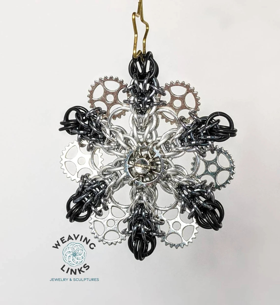 Steampunk Snowflake Ornaments