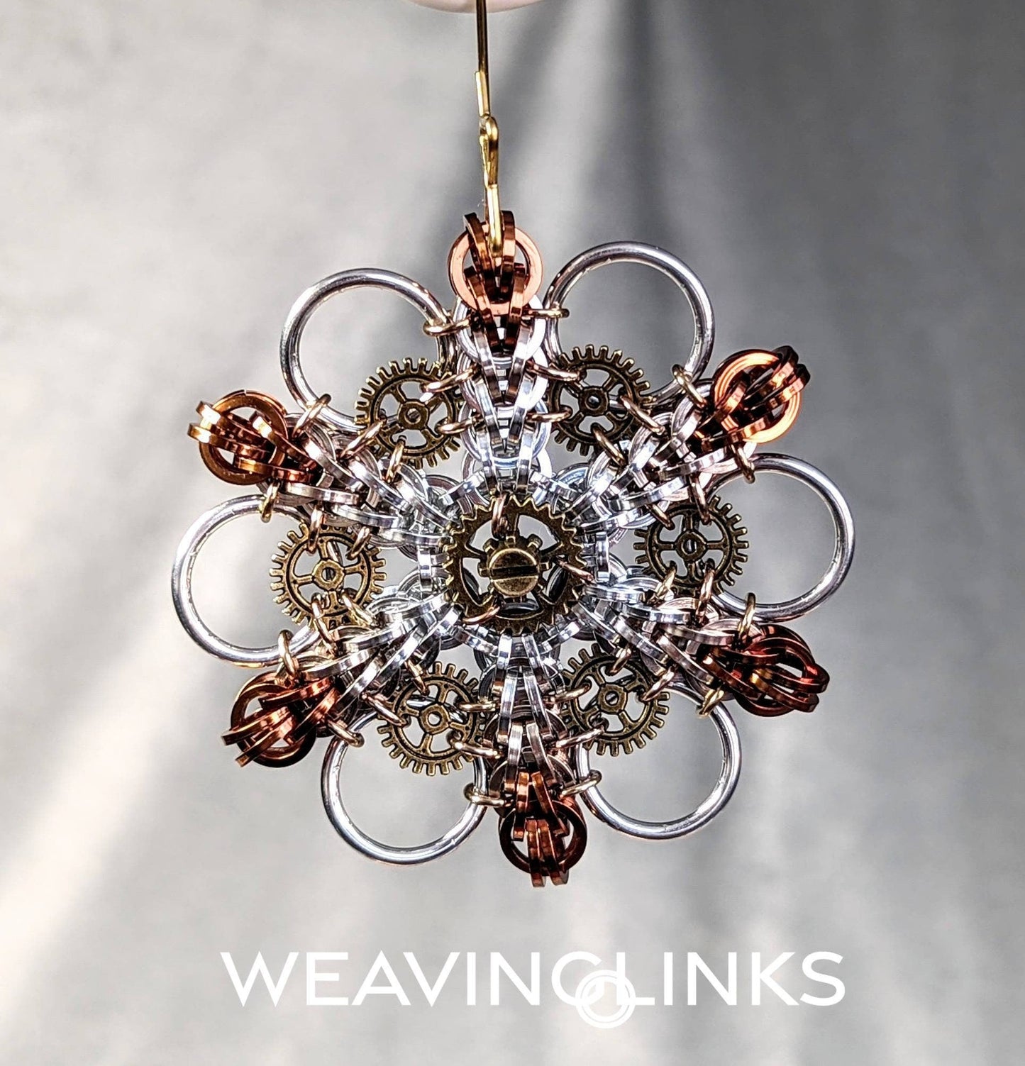 Steampunk Snowflake Ornaments, large