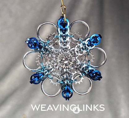 Steampunk Snowflake Ornaments, large