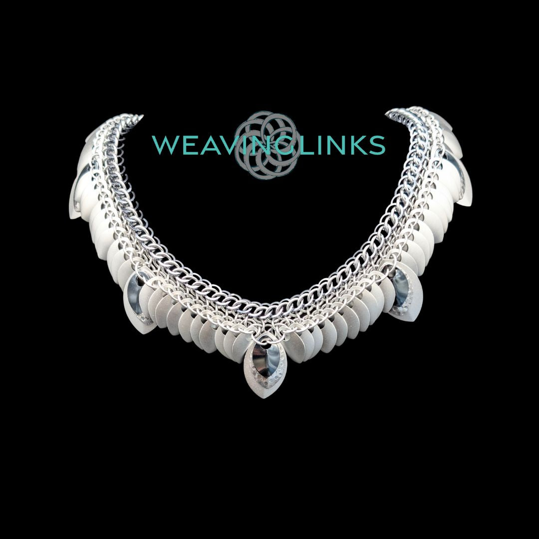 Instructions for Sleek Scale Necklace