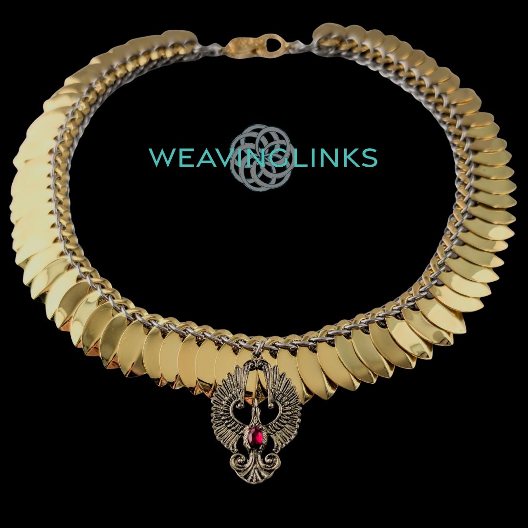 Instructions for Sleek Scale Necklace