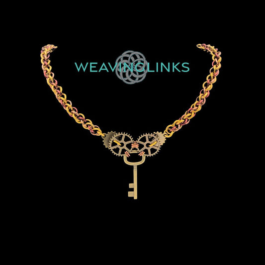 Steampunk Key Charm Necklaces
