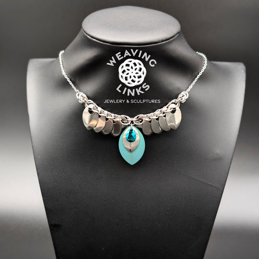 Scale Necklace, Titanium