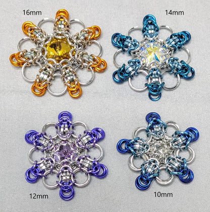 Instructions for Ombre Rivoli Snowflake Ornament