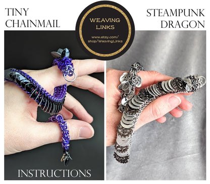 Instructions for Tiny Chainmail Steampunk Dragons