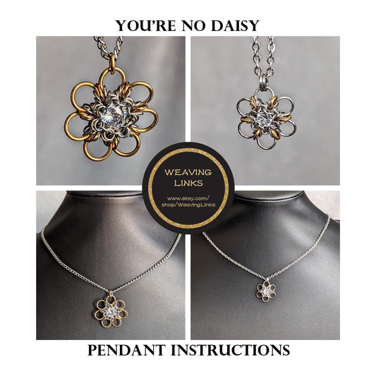 Instructions For You're No Daisy Flower Pendant