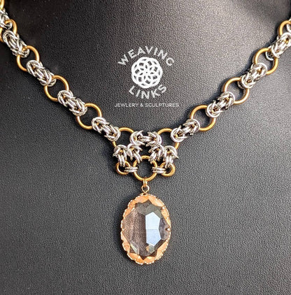 Crystal Elegance Victorian Necklace