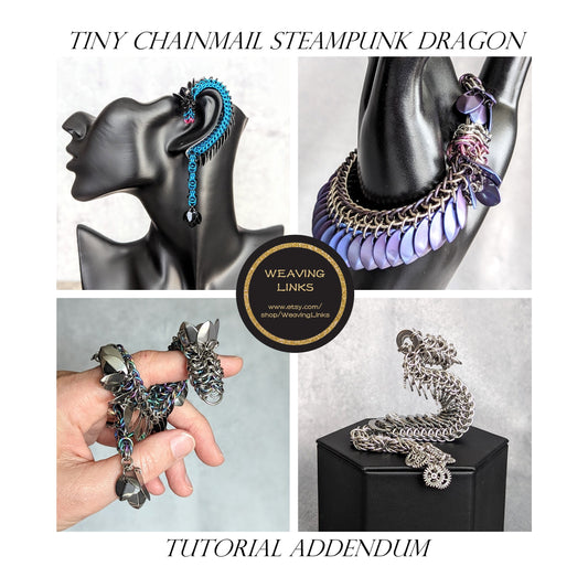 Add-on to Instructions for Tiny Chainmail Steampunk Dragons